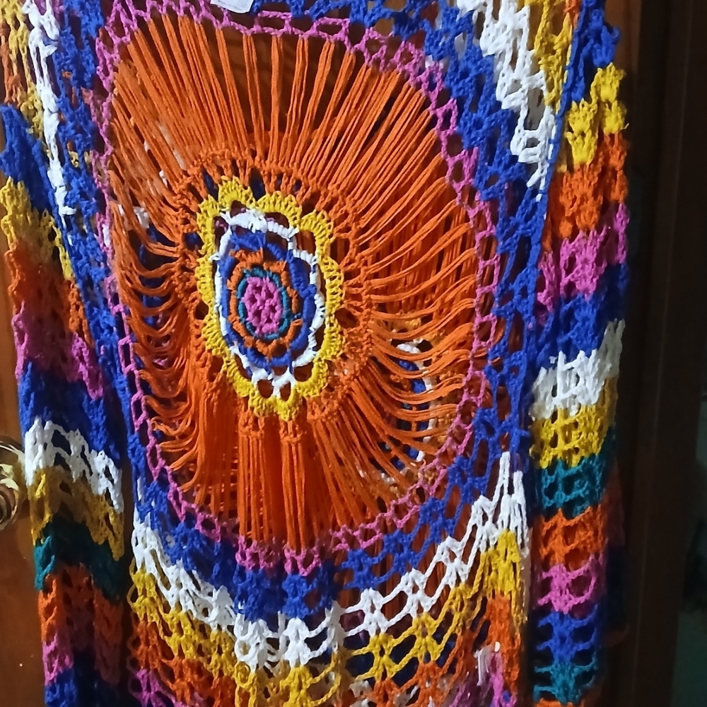 VENUS Multicolor Crochet Cover-Up